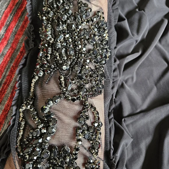 ABS Allen Schwartz Black One Sleeve Mini Dress - Picture 1 of 9